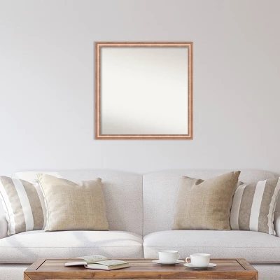 Amanti Art Harmony Rose Gold Wood Wall Mirror, 29 x 29 Square 6 Amanti Art Harmony Rose Gold Wood Wall Mirror, 29 x 29 Square - Image 4