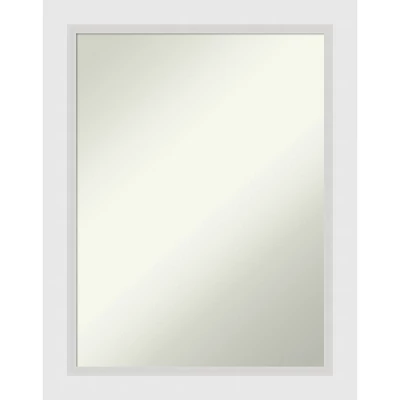 Amanti Art Blanco White Geometric Wood Bathroom Wall Mirror 10 Amanti Art Blanco White Geometric Wood Bathroom Wall Mirror - Image 8
