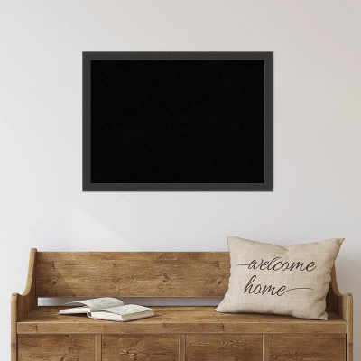 Amanti Art Mezzanotte Black Wood Framed Cork Board - Premium Bulletin Board 7 Amanti Art Mezzanotte Black Wood Framed Cork Board - Premium Bulletin Board - Image 5