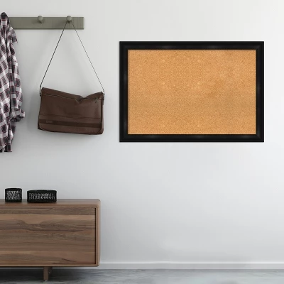 Amanti Art Grand Black Narrow Framed Corkboard - Natural Cork 8 Amanti Art Grand Black Narrow Framed Corkboard - Natural Cork - Image 6