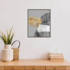 Amanti Art 16" x 20" Adjacent Shapes I Framed Canvas Art by Jennifer Goldberger -Amanti Art Shop GUEST a6ed41eb f383 4da4 b462 5e527134078a