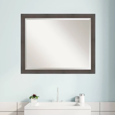 Amanti Art Hardwood Narrow Framed Bathroom Vanity Wall Mirror 9 Amanti Art Hardwood Narrow Framed Bathroom Vanity Wall Mirror - Image 7