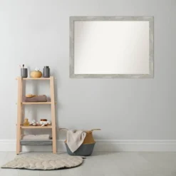 Amanti Art Dove Greywash Narrow Wall Mirror - 42" x 31" Non-Beveled -Amanti Art Shop GUEST a880e0e4 eb86 42c3 8b91 379f91b453a6