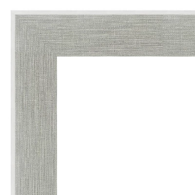 Amanti Art Glam Linen Gray Wall Mirror - 23" x 29" Non-Beveled Decor 4 Amanti Art Glam Linen Gray Wall Mirror - 23" x 29" Non-Beveled Decor - Image 2