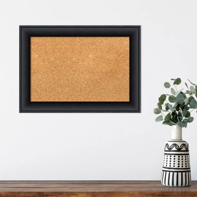 Amanti Art Nero Black Wood Framed Natural Corkboard 6 Amanti Art Nero Black Wood Framed Natural Corkboard - Image 4