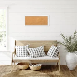 Amanti Art Morgan 32x14 Natural Cork Board with White and Blue Wood Frame -Amanti Art Shop GUEST aacb1eae df57 4ee5 aa5b 5cfd7322519c