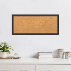 32"x14" Stylish Wood Frame Natural Cork Board Black - Amanti Art: Wall Mounted, Bulletin Display, Office Decor 18 32"x14" Stylish Wood Frame Natural Cork Board Black - Amanti Art: Wall Mounted, Bulletin Display, Office Decor -Amanti Art Shop GUEST aaed46d3 4d8b 4c03 b0ac 2ed6caccb34e