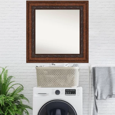 Amanti Art Decorative Bronze Wall Mirror - 36" x 36" Square Bathroom Mirror 10 Amanti Art Decorative Bronze Wall Mirror - 36" x 36" Square Bathroom Mirror - Image 8