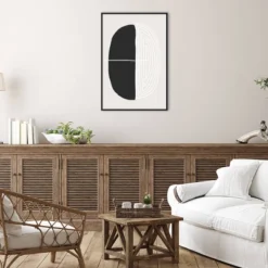 23" X 33" Black And White Oval By Incado Framed Canvas Wall Art Print - Amanti Art 10 23" X 33" Black And White Oval By Incado Framed Canvas Wall Art Print - Amanti Art -Amanti Art Shop GUEST ab5664f2 3fce 4945 9a81 d5742526ef8f