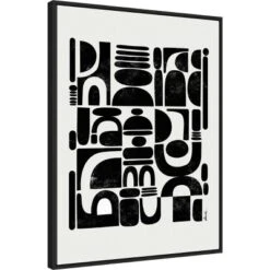 Amanti Art Fragmented by Ishita Banerjee 22" x 30" Black Framed Canvas