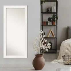 Amanti Art Ridge White Full Length Floor & Wall Mirror - 30 x 66 Inch -Amanti Art Shop GUEST aba6bfd0 cf9d 456b be05 873005cf6e5f
