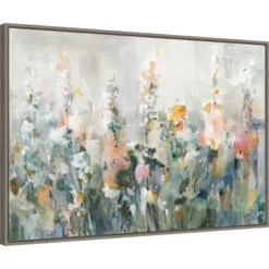 Amanti Art "Rustic Garden" by Danhui Nai Framed Canvas Wall Art - 33" x 23"