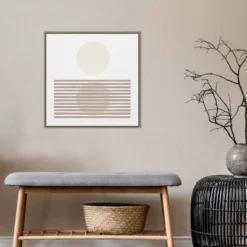 Amanti Art Moira Hershey Reflection I Neutral Framed Canvas Art 22x22 -Amanti Art Shop GUEST abb462ae 9a3c 4a54 a805 7e9f4f7f66fe