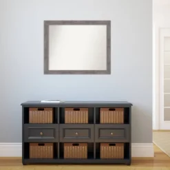 Amanti Art Pinstripe Plank Gray Narrow Bathroom Wall Mirror - 32" x 26" 13 Amanti Art Pinstripe Plank Gray Narrow Bathroom Wall Mirror - 32" x 26" -Amanti Art Shop GUEST abcab7b2 0f2d 4311 89b4 4327b4a99f13