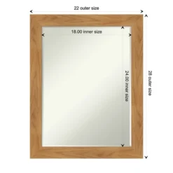 Amanti Art Carlisle Petite Bevel Wood Bathroom Wall Mirror - Blonde Finish 15 Amanti Art Carlisle Petite Bevel Wood Bathroom Wall Mirror - Blonde Finish -Amanti Art Shop GUEST abe249ca 3dfe 49fd 9a5d db9b83afa6c6