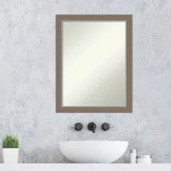 Amanti Art Eva Narrow Brown Non-Beveled Wall Mirror - 21" x 27" 17 Amanti Art Eva Narrow Brown Non-Beveled Wall Mirror - 21" x 27" -Amanti Art Shop GUEST ac6909f5 bddc 4377 8842 8ace32bf4931