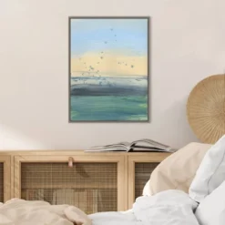 Amanti Art Soul Of The Ocean No. 1 by Bronwyn Baker 18" x 24" Framed Canvas Wall Art -Amanti Art Shop GUEST ac91642f 12f2 4df1 809c b2f3443132e6