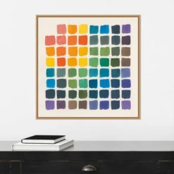 Amanti Art Color Chart by Wild Apple Portfolio 22" x 22" Framed Canvas Wall Art -Amanti Art Shop GUEST ad8cab9d 19df 40bf bd9e 04311d0a4686