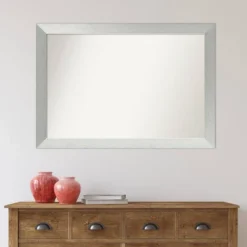 Amanti Art Brushed Sterling Silver Wood Wall Mirror - 40" x 28" 15 Amanti Art Brushed Sterling Silver Wood Wall Mirror - 40" x 28" -Amanti Art Shop GUEST ad92c903 4467 474c 824b c5b7872b8a40