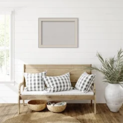 Amanti Art 32" x 24" Cottage Wood Framed Gray Cork Bulletin Board - White & Silver -Amanti Art Shop GUEST ae3b5e7a c295 4081 a445 9f64fb8c4c79