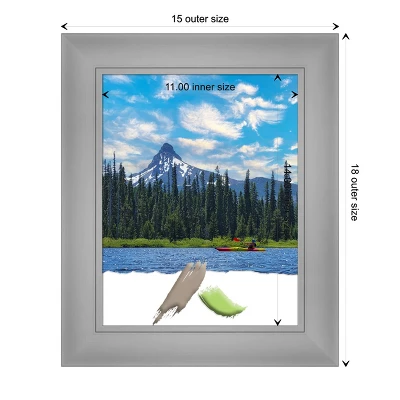 Amanti Art Flair Polished Nickel Picture Frame - 11x14 Photo 5 Amanti Art Flair Polished Nickel Picture Frame - 11x14 Photo - Image 3