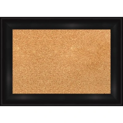 Amanti Art Grand Black Narrow Framed Corkboard - Natural Cork 11 Amanti Art Grand Black Narrow Framed Corkboard - Natural Cork - Image 9