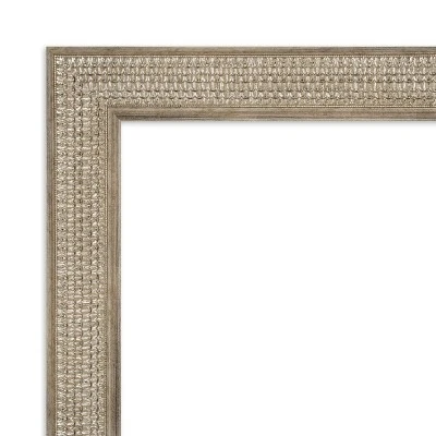 Amanti Art Trellis Silver Beveled Wood Wall Mirror (34" x 28") 4 Amanti Art Trellis Silver Beveled Wood Wall Mirror (34" x 28") - Image 2