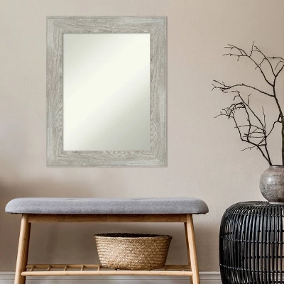 Amanti Art 24" x 30" Non-Beveled Dove Gray Wash Framed Wall Mirror 8 Amanti Art 24" x 30" Non-Beveled Dove Gray Wash Framed Wall Mirror - Image 6