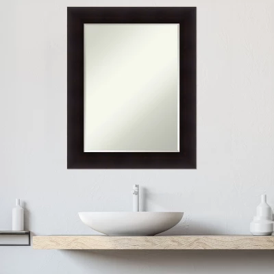 Amanti Art Portico Espresso Wood Bathroom Wall Mirror - 29.5 x 23.5" 10 Amanti Art Portico Espresso Wood Bathroom Wall Mirror - 29.5 x 23.5" - Image 8