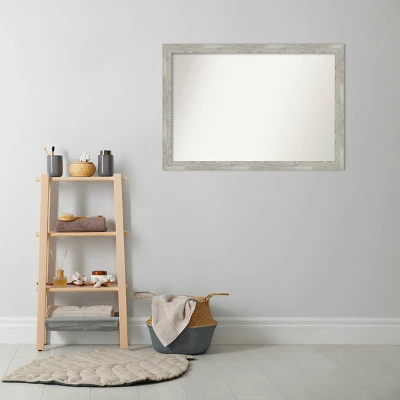 Amanti Art Dove Gray Wash Narrow Bathroom Wall Mirror - 40" x 28" 8 Amanti Art Dove Gray Wash Narrow Bathroom Wall Mirror - 40" x 28" - Image 6