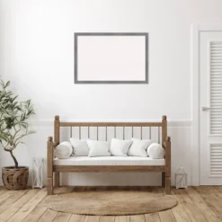 Amanti Art Edwin Gray Framed White Cork Board - 38" x 26" Custom Wood Wall Decor -Amanti Art Shop GUEST b075256d 5965 470c 960e 666990eb2326