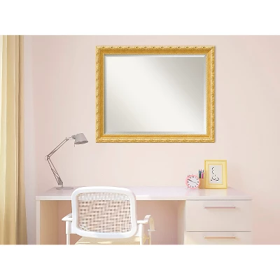 Amanti Art Versailles Gold Wood Framed Beveled Wall Mirror (32" x 26") 6 Amanti Art Versailles Gold Wood Framed Beveled Wall Mirror (32" x 26") - Image 4
