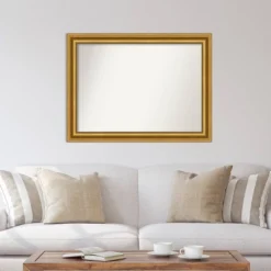 Amanti Art Parlor Gold Ornate Wall Mirror - 44" x 33" Non-Beveled Glass -Amanti Art Shop GUEST b194b79d ab37 4a30 91bc 626eb4e8a436