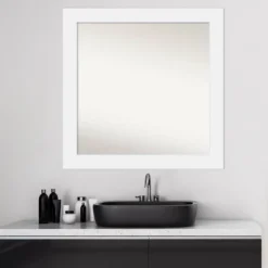 Amanti Art Corvino White Wood Bathroom Wall Mirror - 31" x 31" Non-Beveled 14 Amanti Art Corvino White Wood Bathroom Wall Mirror - 31" x 31" Non-Beveled -Amanti Art Shop GUEST b31ebada b5e0 437b 8bc1 870b7cba6064