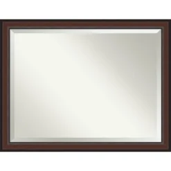 Amanti Art Harvard Walnut Beveled Framed Wall Mirror -Amanti Art Shop GUEST b323f6fc 1b65 426d 8b59 8e4efc24969b
