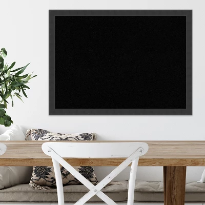 Amanti Art Mezzanotte Black Wood Framed Cork Board - Premium Bulletin Board 6 Amanti Art Mezzanotte Black Wood Framed Cork Board - Premium Bulletin Board - Image 4
