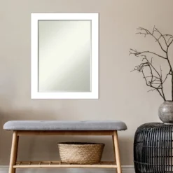 Amanti Art Wedge White Petite Bevel Bathroom Mirror (28 x 22 In) 15 Amanti Art Wedge White Petite Bevel Bathroom Mirror (28 x 22 In) -Amanti Art Shop GUEST b3388696 6e9c 4cef 8c8b 078f0e882184