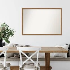 Amanti Art Carlisle Blonde Narrow Wood Wall Mirror - 37" x 25" -Amanti Art Shop GUEST b3643dae 0335 4375 856f 3f7be406771e