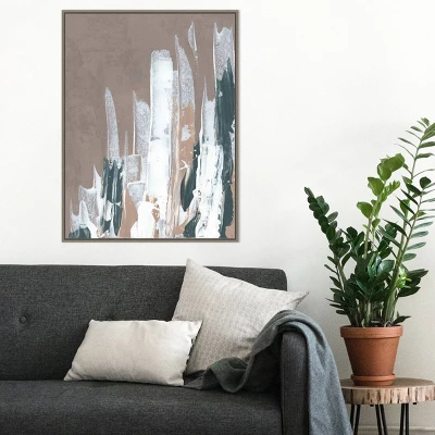 Amanti Art Shape of Form I by JL Design Framed Canvas Wall Art Gray Wash 7 Amanti Art Shape of Form I by JL Design Framed Canvas Wall Art Gray Wash - Image 5