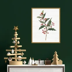 Amanti Art 16x20 Christmas Moments IV Holly Framed Canvas Wall Art by Silvia Vassileva -Amanti Art Shop GUEST b46968f8 f943 4244 a5c2 ef4638c0a3b9