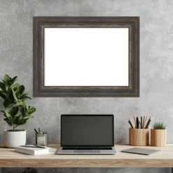 Amanti Art Alta Brown Grey Framed Magnetic Dry Erase Board -Amanti Art Shop GUEST b4aa95af 5bf7 4544 bf04 1983d483564f