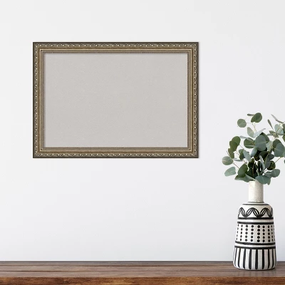 Amanti Art Parisian Silver Wood Framed Corkboard, Grey Cork 6 Amanti Art Parisian Silver Wood Framed Corkboard, Grey Cork - Image 4