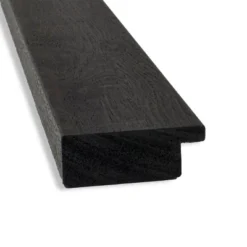 Amanti Art 40" x 28" Rustic Plank Espresso Narrow Bathroom Wall Mirror