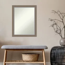 Amanti Art Eva Narrow Brown Non-Beveled Wall Mirror - 21" x 27" 14 Amanti Art Eva Narrow Brown Non-Beveled Wall Mirror - 21" x 27" -Amanti Art Shop GUEST b501ffef 6ae8 4715 ba59 74a652a41d96