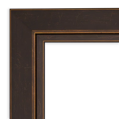 Amanti Art Beveled Wall Mirror - 45"x35" Lara Bronze Wood Framed Mirror 4 Amanti Art Beveled Wall Mirror - 45"x35" Lara Bronze Wood Framed Mirror - Image 2
