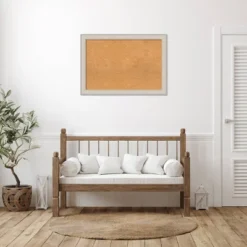 Amanti Art Cottage White Silver Framed Natural Cork Board - 40" x 28" -Amanti Art Shop GUEST b5861142 6ba4 413d b49f 9af15e0dd338