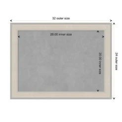 Amanti Art 32"x24" Cottage White & Silver Framed Magnetic Board 20 Amanti Art 32"x24" Cottage White & Silver Framed Magnetic Board -Amanti Art Shop GUEST b587ee01 f396 498e abc6 8d9d7a68c98b