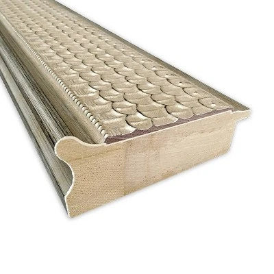 Amanti Art Trellis Silver Non-Beveled Wood Bathroom Wall Mirror (44" x 33") 3 Amanti Art Trellis Silver Non-Beveled Wood Bathroom Wall Mirror (44" x 33")