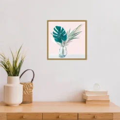 Amanti Art Sunday Palms by Isabelle Z - 16" x 16" Framed Canvas Wall Art -Amanti Art Shop GUEST b5e2dbe9 bd14 4e5d 9fe7 7ae00046ede9