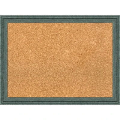 Amanti Art 31x23 Upcycled Wood Framed Natural Cork Board - Teal/Gray 12 Amanti Art 31x23 Upcycled Wood Framed Natural Cork Board - Teal/Gray - Image 10